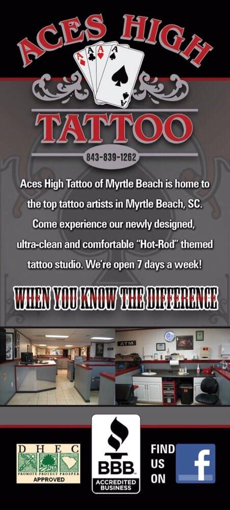 ace high tattoo dieppe|Aces High Tattoo (@myrtlebeachtattooshop) .